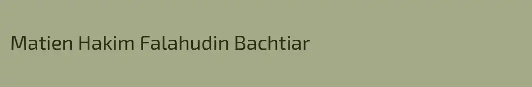 Matien Hakim Falahudin Bachtiar